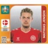 Sticker of Mathias Jensen Denmark Panini Euro 2020 Stickers