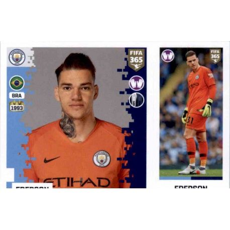 Ederson - Manchester City 48 Panini FIFA 365 2019 Sticker Collection