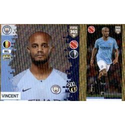 Vincent Kompany - Manchester City 49 Panini FIFA 365 2019 Sticker Collection