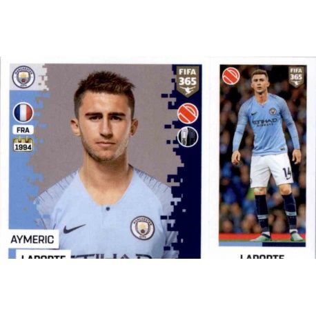 Aymeric Laporte - Manchester City 53 Panini FIFA 365 2019 Sticker Collection