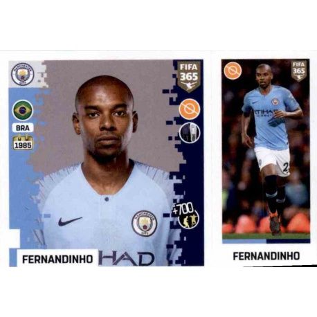 Fernandinho - Manchester City 56 Panini FIFA 365 2019 Sticker Collection