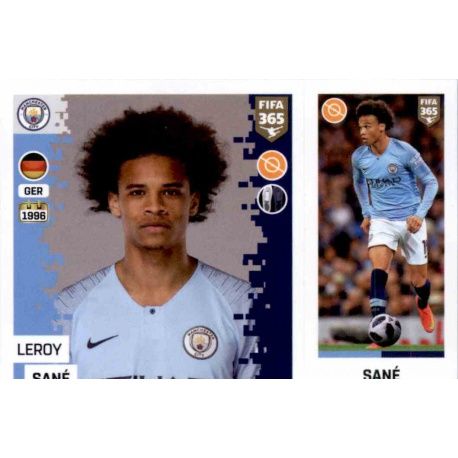 Leroy Sané - Manchester City 59 Panini FIFA 365 2019 Sticker Collection