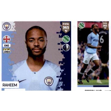 Raheem Sterling - Manchester City 61 Panini FIFA 365 2019 Sticker Collection