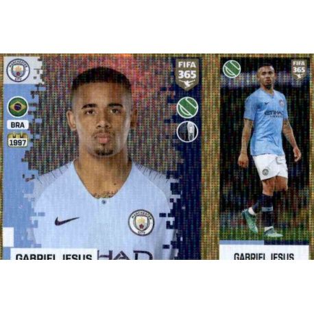 Gabriel Jesus - Manchester City 63 Panini FIFA 365 2019 Sticker Collection