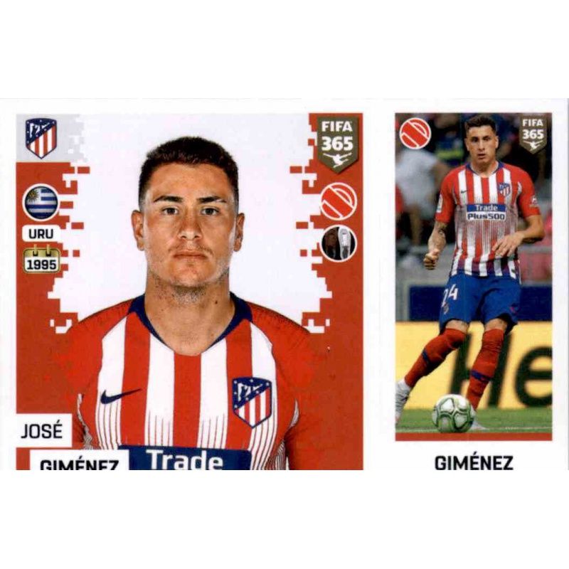 Panini FIFA365 2019 Atlético de Madrid Sticker 64 a/b Jan Oblak 