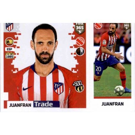 Juanfran - Atlético Madrid 70 Panini FIFA 365 2019 Sticker Collection