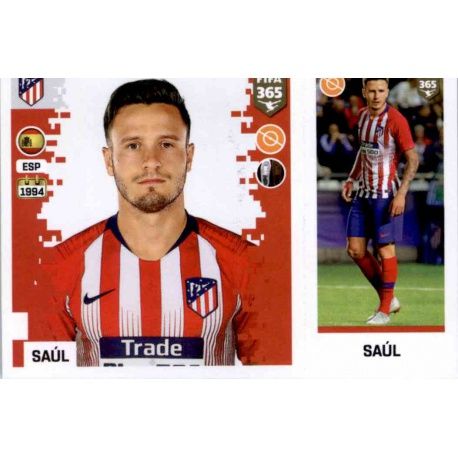 Saúl - Atlético Madrid 73 Panini FIFA 365 2019 Sticker Collection