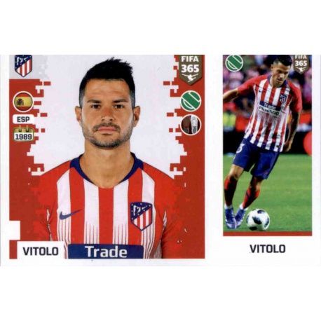 Vitolo - Atlético Madrid 76 Panini FIFA 365 2019 Sticker Collection