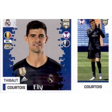 Thibaut Courtois - Real Madrid 96 Panini FIFA 365 2019 Sticker Collection