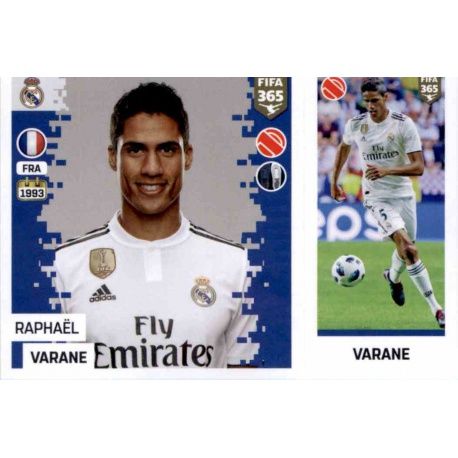 Raphaël Varane - Real Madrid 98 Panini FIFA 365 2019 Sticker Collection