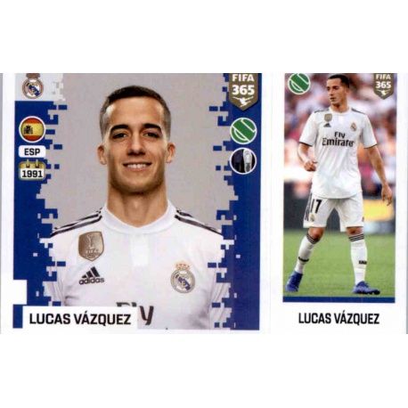 Lucas Vázquez - Real Madrid 110 Panini FIFA 365 2019 Sticker Collection
