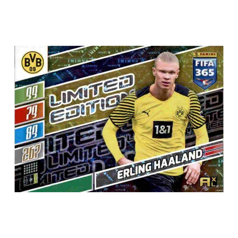 erling haaland limited edition card Erling Haaland 2022 2023 Topps Match Attax Blue Burst Limited Edition  Series Mint Card #LE BB main image 0