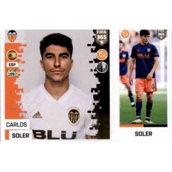 Carlos Soler - Valencia 119 Panini FIFA 365 2019 Sticker Collection