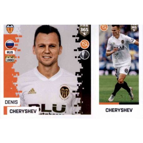Denis Cheryshev - Valencia 122 Panini FIFA 365 2019 Sticker Collection