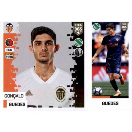 Gonçalo Guedes - Valencia 123 Panini FIFA 365 2019 Sticker Collection