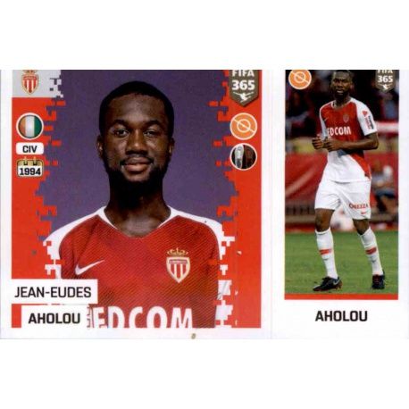 Jean-Eudes Aholou - AS Monaco 135 Panini FIFA 365 2019 Sticker Collection