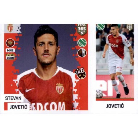 Stevan Jovetić - AS Monaco 141 Panini FIFA 365 2019 Sticker Collection