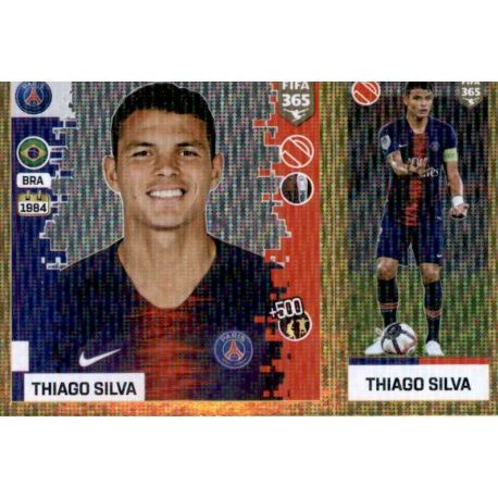 Thiago Silva - Paris Saint-Germain 147 Panini FIFA 365 2019 Sticker Collection