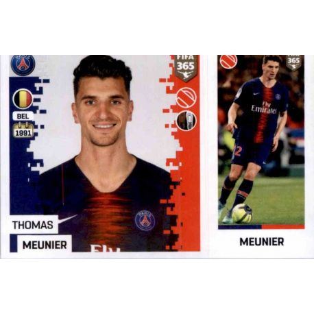 Tohomas Meunier Panini FIFA365 2019 Sticker 151 a/b Paris Saint-Germain 