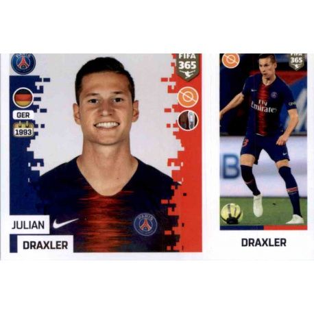 Julian Draxler - Paris Saint-Germain 156 Panini FIFA 365 2019 Sticker Collection