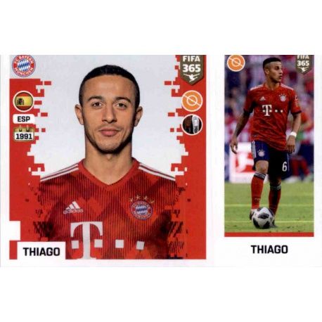 Thiago - Bayern München 167 Panini FIFA 365 2019 Sticker Collection