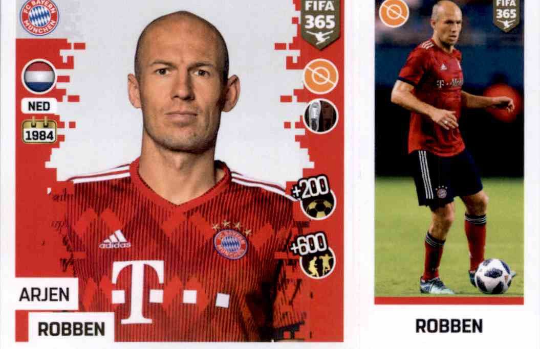 Panini FC Bayern München 2017/18 Arjen Robben Sticker 106 BAM1718 