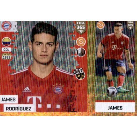 Sticker 172 a/b FC Bayern München James Rodriguez Panini FIFA365 2019 