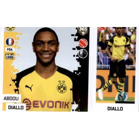 Abdou Diallo - Borussia Dortmund 178 Panini FIFA 365 2019 Sticker Collection