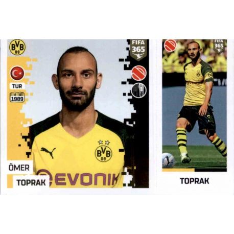 Ömer Toprak - Borussia Dortmund 179 Panini FIFA 365 2019 Sticker Collection