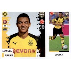 Manuel Akanji - Borussia Dortmund 182 Panini FIFA 365 2019 Sticker Collection