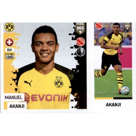 Manuel Akanji - Borussia Dortmund 182 Panini FIFA 365 2019 Sticker Collection