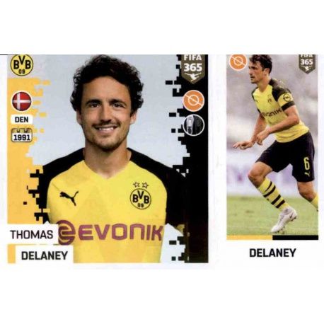 Tohomas Delaney - Borussia Dortmund 185 Panini FIFA 365 2019 Sticker Collection