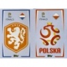 Sale Sticker of Logo Netherlands and Poland Topps Nations League Stickers 2022