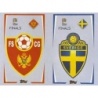 Offer Sticker Logo Montenegro and Sweden Topps Uefa Nations League Stickers 2022-23