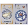 Sticker of Logo Cyprus and Slovakia Topps Uefa Nations League Stickers
