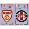 Sticker of Logo North Macedonia and Georgia Topps Road To Nations League 2022-23