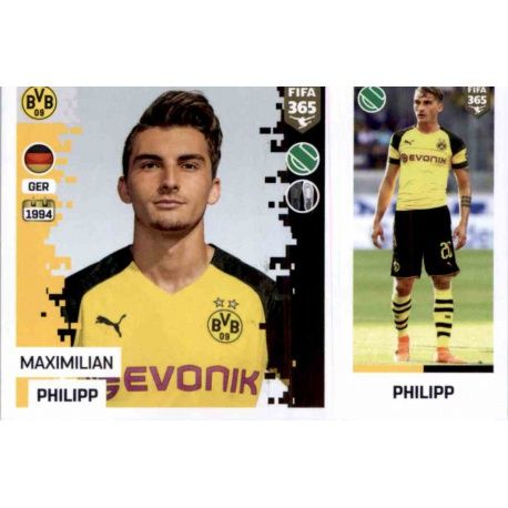 Maximilian Philipp - Borussia Dortmund 190 Panini FIFA 365 2019 Sticker Collection