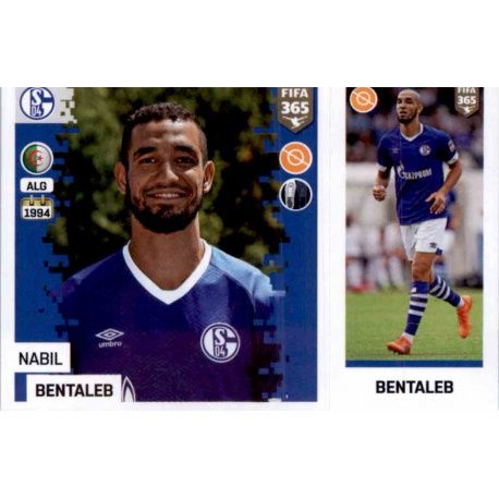 Nabil Bentaleb - Schalke 04 201 Panini FIFA 365 2019 Sticker Collection