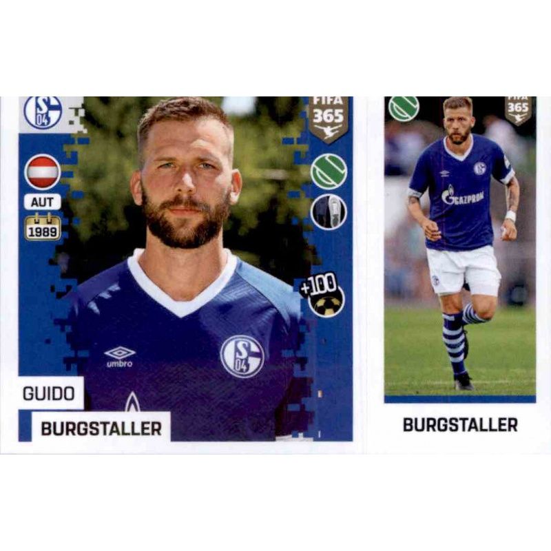 Panini FIFA365 2019 Sticker 207 a/b FC Schalke 04 Guido Burgstaller