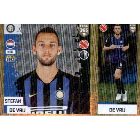 Stefan De Vrij-FC Internazionale Milano Sticker 211 a/b Panini FIFA365 2019 