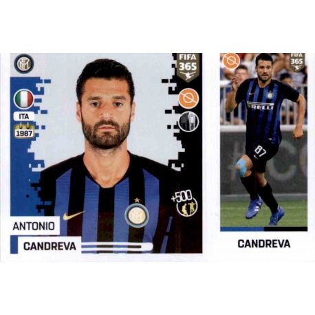 Antonio Candreva - Internazionale Milan 217 Panini FIFA 365 2019 Sticker Collection