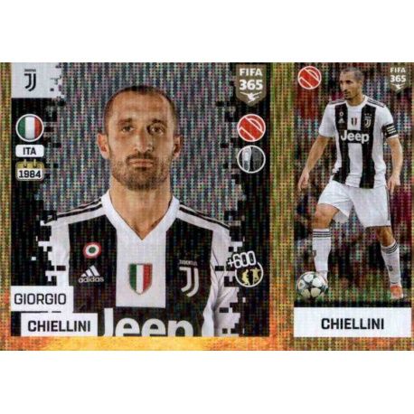 Giorgio Chiellini - Juventus 225 Panini FIFA 365 2019 Sticker Collection