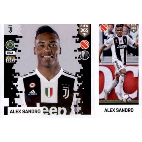 Alex Sandro - Juventus 228 Panini FIFA 365 2019 Sticker Collection