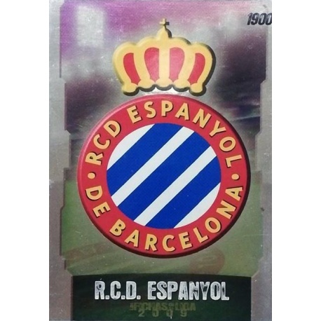 Escudo Punta Cuadrada Lisa Espanyol 298