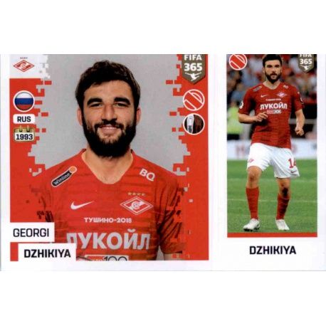 Georgi Dzhikiya - FC Spartak Moskva 292 Panini FIFA 365 2019 Sticker Collection