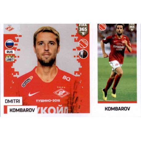 Dmitri Kombarov - FC Spartak Moskva 293 Panini FIFA 365 2019 Sticker Collection