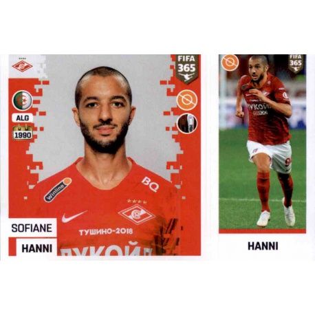 Sofiane Hanni - FC Spartak Moskva 295 Panini FIFA 365 2019 Sticker Collection