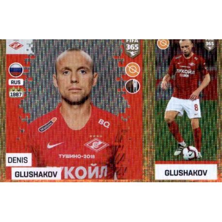 Denis Glushakov - FC Spartak Moskva 297 Panini FIFA 365 2019 Sticker Collection