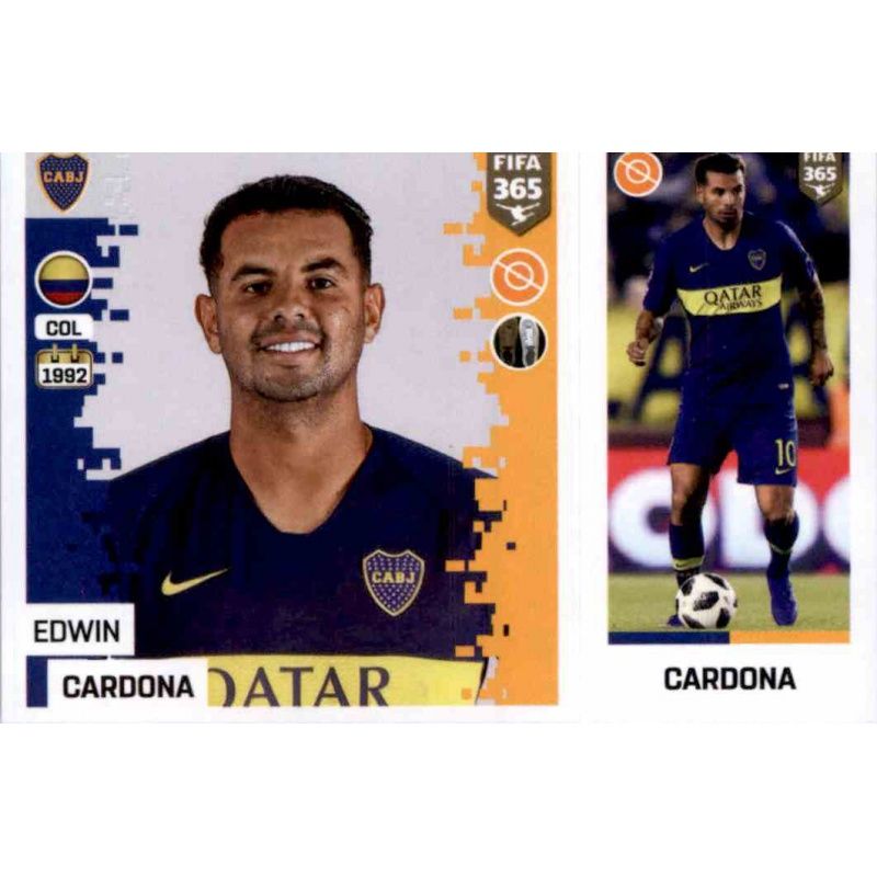 Venta Cromos Edwin Cardona del Boca Juniors Fifa 365 Stickers 2019