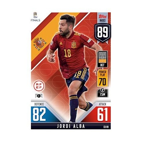 Jordi Alba Spain CD 89